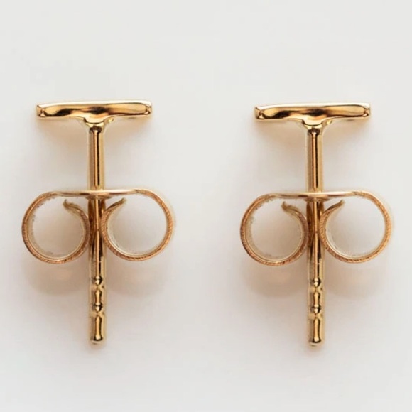 Solid Gold Zodiac Taurus Studs Essential Jewelry from Local Eclectic - Picture 3 of 7